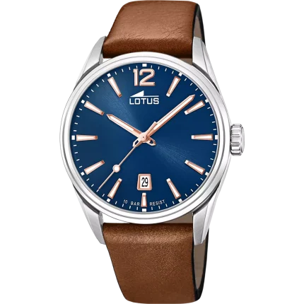 Relógio Lotus 18693/2 azul pulsera de couro, homem