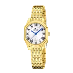 Relógio feminino Lotus Old Money 19045/1 com mostrador prateado e pulseira de aço
