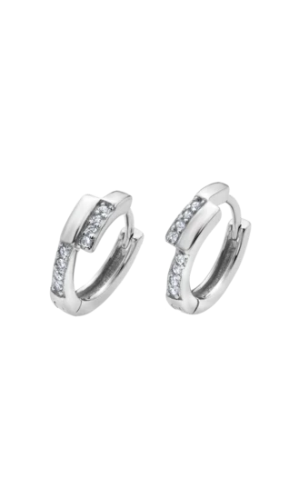 Brincos Pedras prata Cierrcat circonita - WS01254