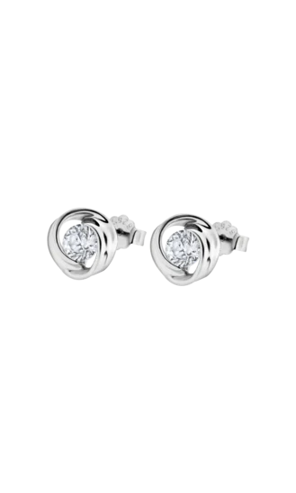 Brincos Pedras prata chaton cierrpres circ - WS01485