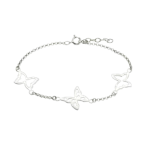 Pulsera fina mariposas - 16+3cm - WS01568/19