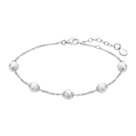Pulseira 5 pérolas-artif-6mm.16+3cm - WS02300/19