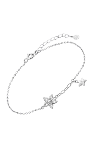 Pulseira flor estrela circ.16+3cm - WS03233/19